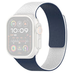 xDfind Color-blocking Litchi Texture Magnetic Silicone Watch Band, For Apple Watch 42 / 44 / 45 / 46 / 49mm, For Apple Watch 38 / 40 / 41 / S11 42mm