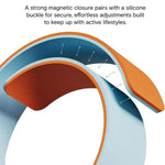 xDfind Color-blocking Litchi Texture Magnetic Silicone Watch Band, For Apple Watch 42 / 44 / 45 / 46 / 49mm, For Apple Watch 38 / 40 / 41 / S11 42mm