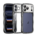 Wave Twisting Star Diamond Shockproof Electroplate TPU Phone Case, For iPhone 17 Pro Max, For iPhone 17 Pro, For iPhone 17, For iPhone 16 Pro Max, For iPhone 16 Pro, For iPhone 16