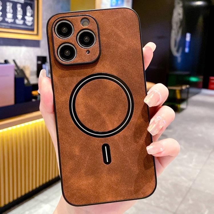 Lambskin Faux Leather Magnetic Phone Case, For iPhone 14 Pro Max, For iPhone 13 Pro Max, For iPhone 13 Pro, For iPhone 13, For iPhone 12, For iPhone 12 Pro Max, For iPhone 12 Pro, For iPhone 11 Pro Max