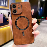 Lambskin Faux Leather Magnetic Phone Case, For iPhone 14 Pro Max, For iPhone 13 Pro Max, For iPhone 13 Pro, For iPhone 13, For iPhone 12, For iPhone 12 Pro Max, For iPhone 12 Pro, For iPhone 11 Pro Max