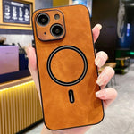 Lambskin Faux Leather Magnetic Phone Case, For iPhone 14 Pro Max, For iPhone 13 Pro Max, For iPhone 13 Pro, For iPhone 13, For iPhone 12, For iPhone 12 Pro Max, For iPhone 12 Pro, For iPhone 11 Pro Max