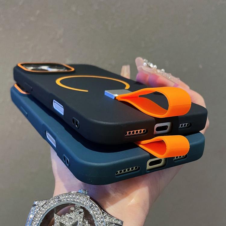 Skin-feel Magnetic TPU Phone Case with Silicone Strap, For iPhone 13, For iPhone 12 / 12 Pro, For iPhone 12 Pro Max, For iPhone 11 Pro Max, For iPhone 11, For iPhone 11 Pro