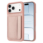 Litchi Pattern Magnetic Card Bag Holder Phone Case, For iPhone 17 Pro Max, For iPhone 17 Pro