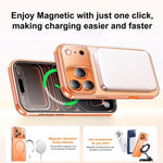 XDcase Frosted Transparent Magnetic Shockproof Phone Case, For iPhone 17 Pro Max, For iPhone 17 Pro, For iPhone 17
