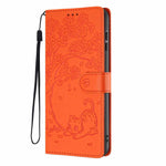 Tree Cat Embossed Flip Vegan Leather Phone Case, For iPhone Air, For iPhone 16 Pro Max, For iPhone 16 Pro, For iPhone 16 Plus, For iPhone 16, For iPhone 15 Pro Max