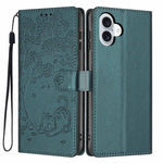 Tree Cat Embossed Flip Vegan Leather Phone Case, For iPhone 16 Pro, For iPhone 16 Plus, For iPhone 16, For iPhone 15 Pro Max, For iPhone 15 Pro, For iPhone 15 Plus