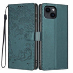 Tree Cat Embossed Flip Vegan Leather Phone Case, For iPhone 16 Pro, For iPhone 16 Plus, For iPhone 16, For iPhone 15 Pro Max, For iPhone 15 Pro, For iPhone 15 Plus