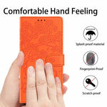 Tree Cat Embossed Flip Vegan Leather Phone Case, For iPhone 11 Pro