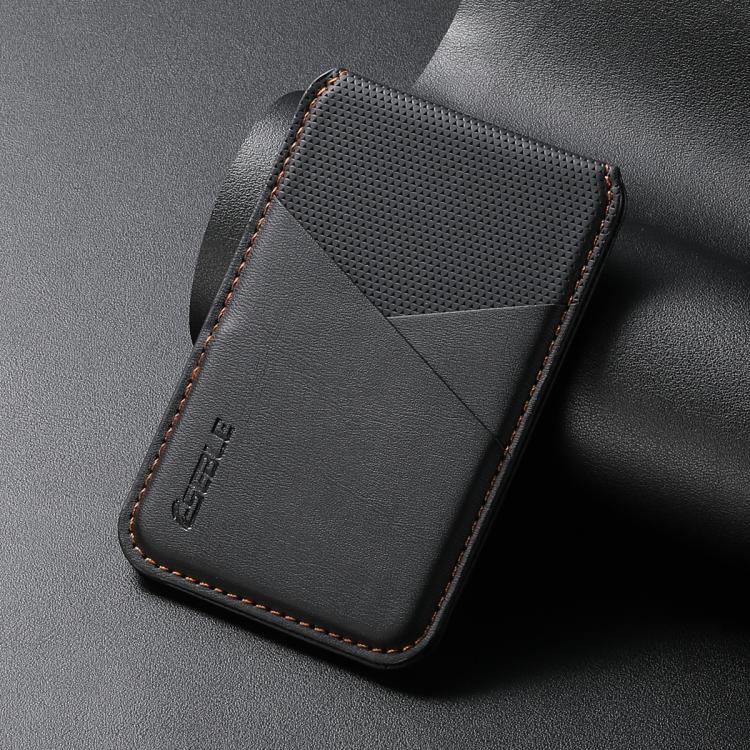 ESEBLE S3 Color Blocked Faux Leather Texture Magnetic RFID Mobile Phone Card Slots Holder
