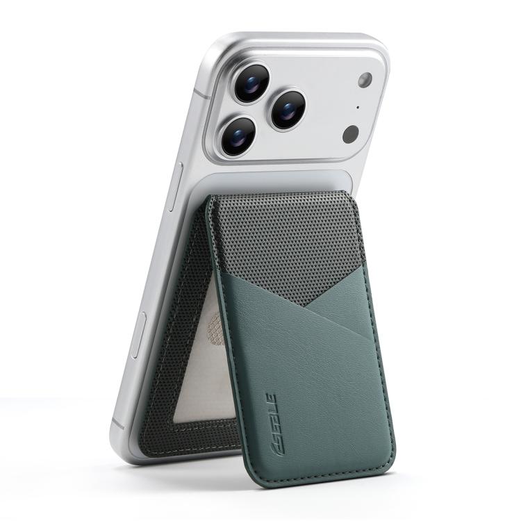 ESEBLE S3 Color Blocked Faux Leather Texture Magnetic RFID Mobile Phone Card Slots Holder