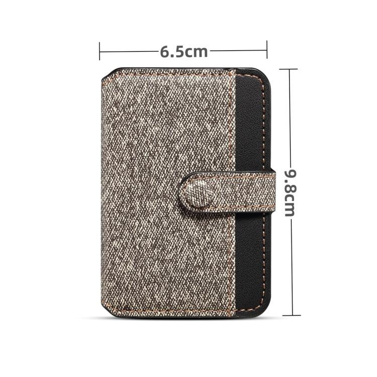 ESEBLE Adhesive Style Color Blocked Folding Mobile Phone Card Slots Holder