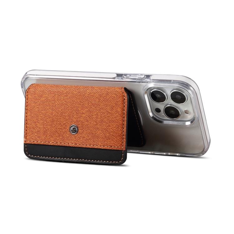 ESEBLE Adhesive Style Color Blocked Folding Mobile Phone Card Slots Holder