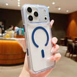 Frosted PC Hybrid TPU Magnetic Phone Case with AI Sensing Key, For iPhone 17 Pro Max, For iPhone 17 Pro, For iPhone 17, For iPhone Air, For iPhone 16 Pro Max, For iPhone 16 Pro, For iPhone 16