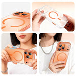 Frosted PC Hybrid TPU Magnetic Phone Case with AI Sensing Key, For iPhone 17 Pro Max, For iPhone 17 Pro, For iPhone 17, For iPhone Air, For iPhone 16 Pro Max, For iPhone 16 Pro, For iPhone 16