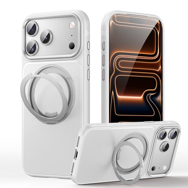 Leather Texture 360 Degrees Rotating Magnetic Holder Phone Case, For iPhone 18 Pro, For iPhone 18 Pro Max, For iPhone 17 Pro Max, For iPhone 17 Pro, For iPhone 17, For iPhone Air, For iPhone 16 Pro Max, For iPhone 16 Pro, For iPhone 16 Plus, For iPhone 16