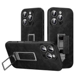 SULADA Wristband Hidden Metal Holder Faux Leather Phone Case, For iPhone 17 Pro Max, For iPhone 17 Pro, For iPhone 17, For iPhone 16 Pro Max, For iPhone 16 Pro, For iPhone 16