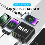 MaAnt Dianba Mini 75W Multi-function 8-Port PD Charger Support PD Fast Charging, MaAnt Dianba Mini EU Plug