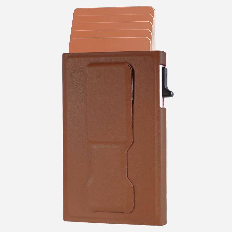 Magnetic Automatic Pop-up Mobile Phone Holder RFID Card Slots