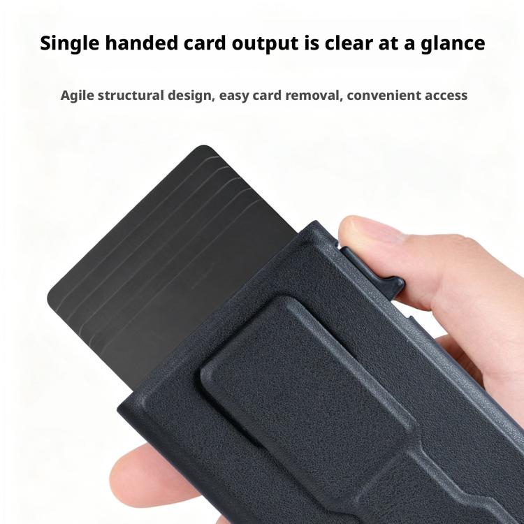 Magnetic Automatic Pop-up Mobile Phone Holder RFID Card Slots