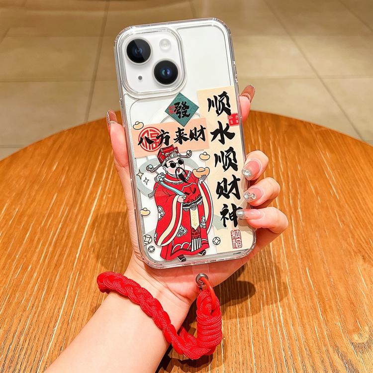 Horse Year Acrylic Magnetic Full Coverage Phone Case with Lanyard, For iPhone 13, For iPhone 12, For iPhone 12 Pro Max, For iPhone 12 Pro