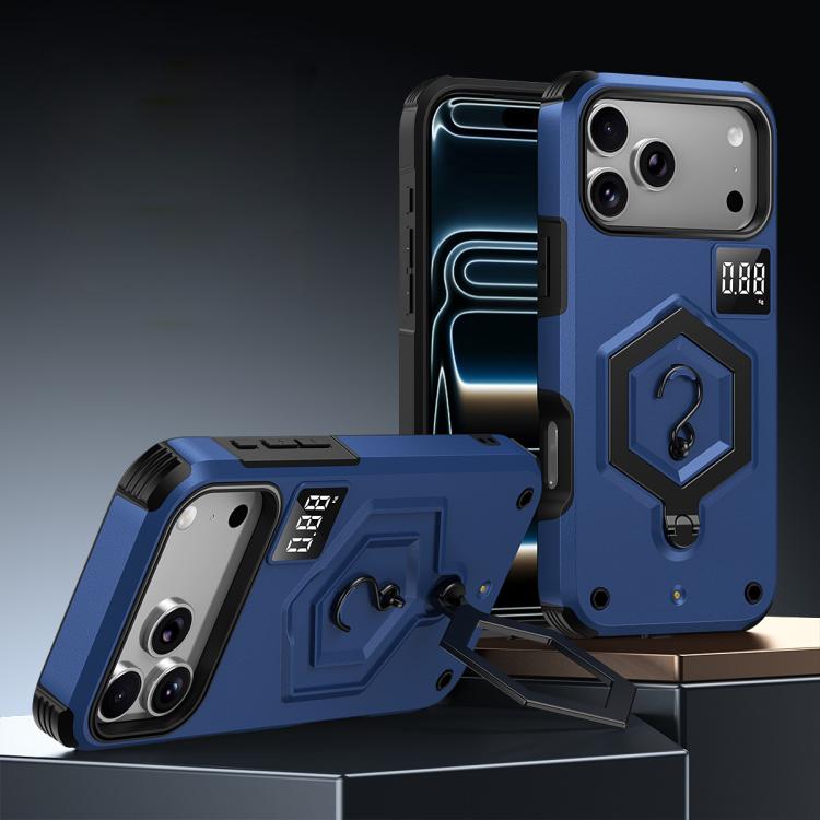 Hexagon Armor Magnetic Holder Weighing Scale Phone Case, For iPhone 17 Pro Max, For iPhone 17 Pro, For iPhone 17, For iPhone Air, For iPhone 16 Pro Max, For iPhone 16 Pro