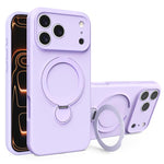 Liquid Silicone MagSafe Holder Phone Case, For iPhone 17 Pro Max, For iPhone 17 Pro, For iPhone 17, For iPhone Air