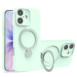 Liquid Silicone MagSafe Holder Phone Case, For iPhone 17 Pro Max, For iPhone 17 Pro, For iPhone 17, For iPhone Air