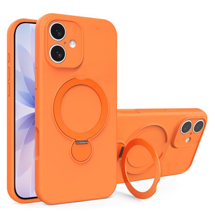 Liquid Silicone MagSafe Holder Phone Case, For iPhone 17 Pro Max, For iPhone 17 Pro, For iPhone 17, For iPhone Air