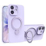 Liquid Silicone MagSafe Holder Phone Case, For iPhone 17 Pro Max, For iPhone 17 Pro, For iPhone 17, For iPhone Air