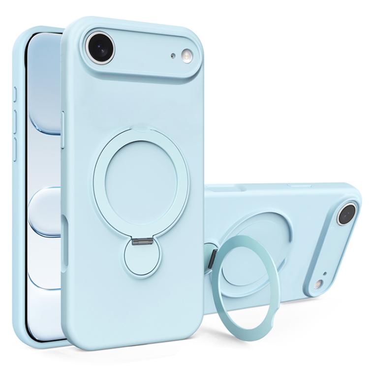 Liquid Silicone MagSafe Holder Phone Case, For iPhone 17 Pro Max, For iPhone 17 Pro, For iPhone 17, For iPhone Air