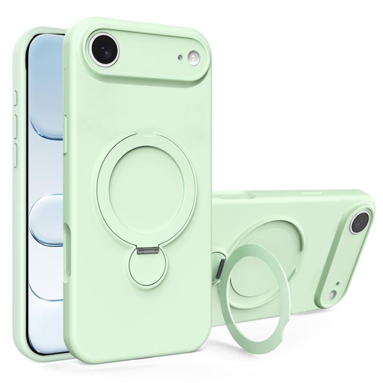 Liquid Silicone MagSafe Holder Phone Case, For iPhone 17 Pro Max, For iPhone 17 Pro, For iPhone 17, For iPhone Air