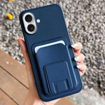 Square Folding Card Bag Holder Phone Case, For iPhone 17 Pro Max, For iPhone 17 Pro, For iPhone 17, For iPhone Air, For iPhone 16 Pro Max, For iPhone 16 Pro