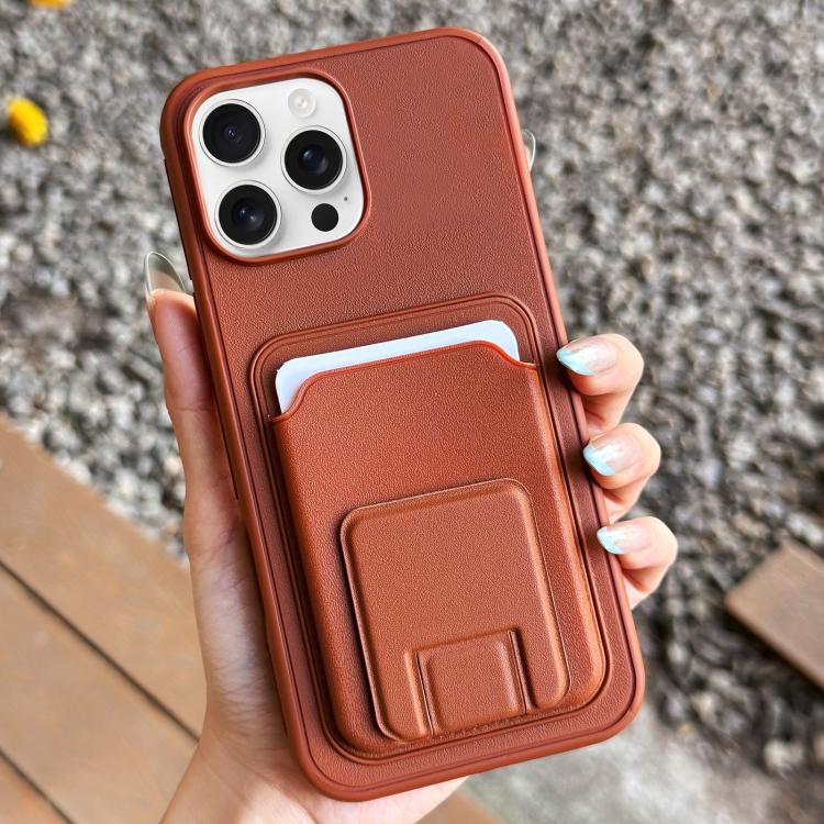Square Folding Card Bag Holder Phone Case, For iPhone 17 Pro Max, For iPhone 17 Pro, For iPhone 17, For iPhone Air, For iPhone 16 Pro Max, For iPhone 16 Pro
