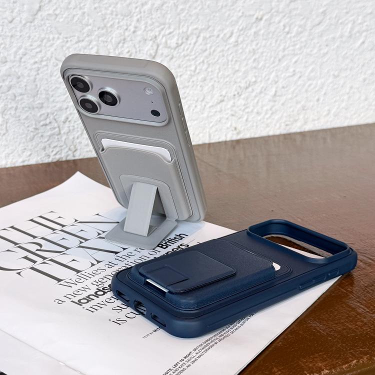 Square Folding Card Bag Holder Phone Case, For iPhone 17 Pro Max, For iPhone 17 Pro, For iPhone 17, For iPhone Air, For iPhone 16 Pro Max, For iPhone 16 Pro