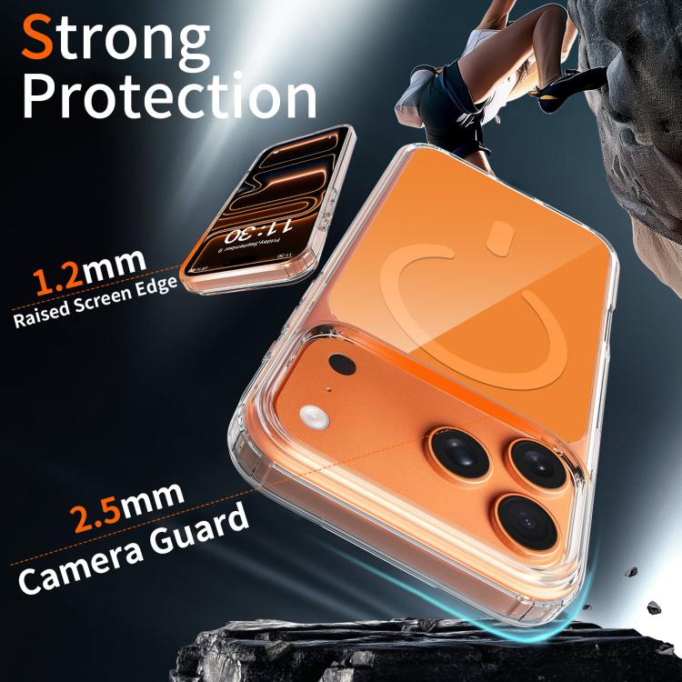 Colorful Hard PC Hybrid Soft TPU Magnetic Phone Case, For iPhone 17 Pro Max, For iPhone 17 Pro, For iPhone 17
