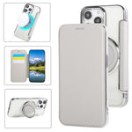 Ultra-thin Rotation Holder Magnetic Plating Vegan Leather Phone Case, For iPhone 15, For iPhone 14 / 13, For iPhone 14 Pro, For iPhone 14 Pro Max, For iPhone 13 Pro Max, For iPhone 13 Pro