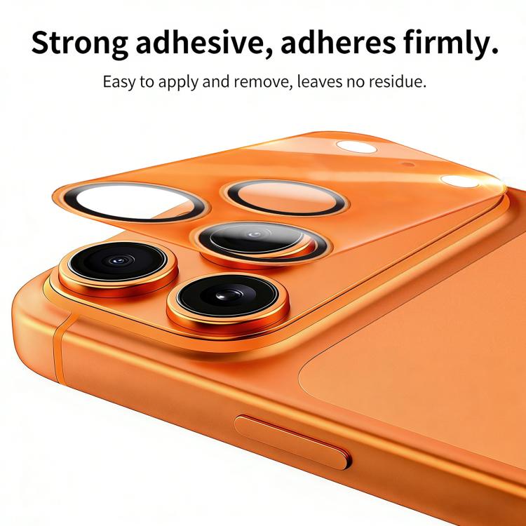 XDcase 2pcs Integrated Translucent Frosted Acrylic Camera Lens Protector, For iPhone 17 Pro Max, For iPhone 17 Pro