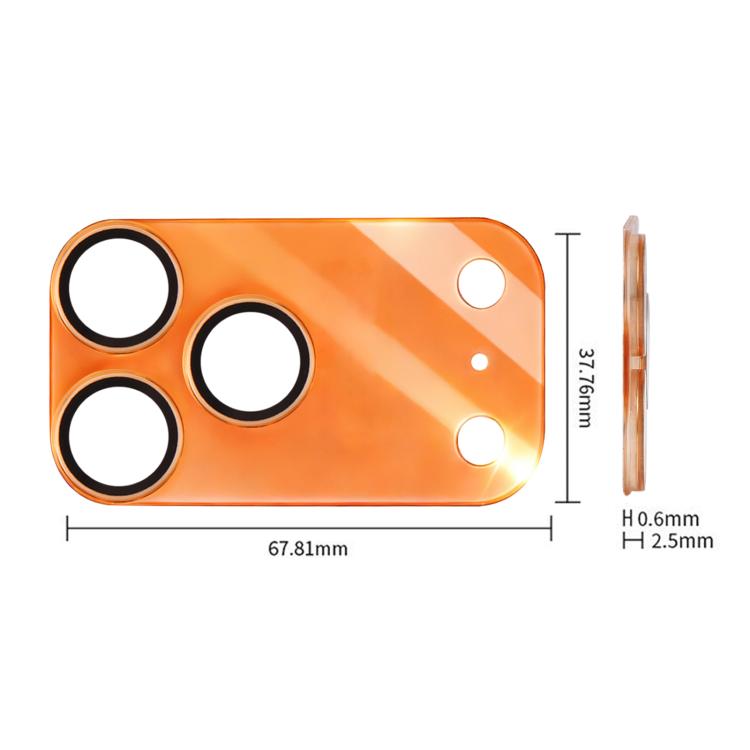 XDcase 2pcs Integrated Translucent Frosted Acrylic Camera Lens Protector, For iPhone 17 Pro Max, For iPhone 17 Pro