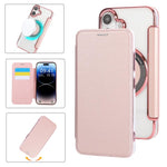 Ultra-thin Magnetic Plating Vegan Leather Phone Case, For iPhone 17 Pro Max, For iPhone 17 Pro, For iPhone 17, For iPhone Air, For iPhone 16e, For iPhone 16 Pro Max