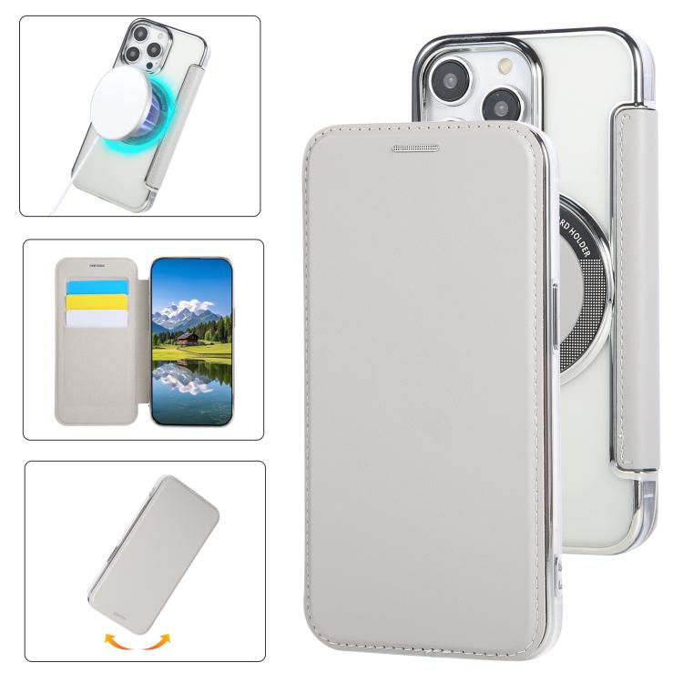 Ultra-thin Magnetic Plating Vegan Leather Phone Case, For iPhone 16 Pro, For iPhone 16 Plus, For iPhone 16, For iPhone 15 Pro Max, For iPhone 15 Pro, For iPhone 15 Plus / 14 Plus