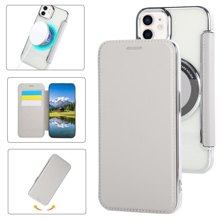 Ultra-thin Magnetic Plating Vegan Leather Phone Case, For iPhone 12 / 12 Pro, For iPhone 12 Pro Max