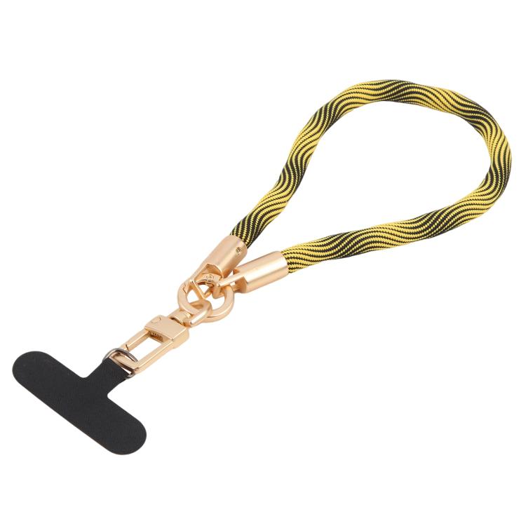 Gold-Tone Buckle Short Phone Lanyard Wrist Strap