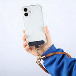 Gold-Tone Buckle Short Phone Lanyard Wrist Strap