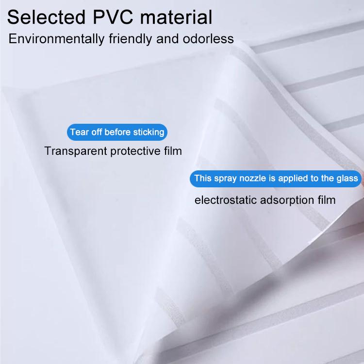 5pcs/Pack Static Electricity Anti-Collision Striped Frosted Privacy Glass Sticker, Small Stripes 30cm x 1m, Small Stripes 40cm x 1m, Small Stripes 50cm x 1m, Large Stripes 30cm x 1m, Large Stripes 40cm x 1m, Large Stripes 50cm x 1m                     ...