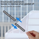 5pcs/Pack Static Electricity Anti-Collision Striped Frosted Privacy Glass Sticker, Small Stripes 30cm x 1m, Small Stripes 40cm x 1m, Small Stripes 50cm x 1m, Large Stripes 30cm x 1m, Large Stripes 40cm x 1m, Large Stripes 50cm x 1m                     ...