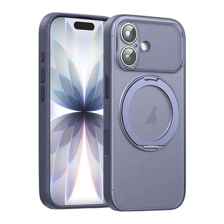 Vegan Leather Magnetic Phone Case with 360 Degrees Rotating Stand, For iPhone 17 Pro Max, For iPhone 17 Pro, For iPhone 17