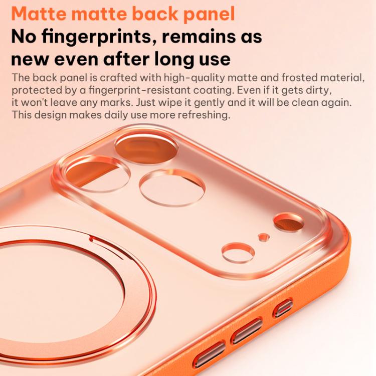 Vegan Leather Magnetic Phone Case with 360 Degrees Rotating Stand, For iPhone 17 Pro Max, For iPhone 17 Pro, For iPhone 17