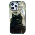 Rounded Edge IMD Pattern TPU Phone Case, For iPhone 16 Pro Max, For iPhone 16 Pro, For iPhone 16