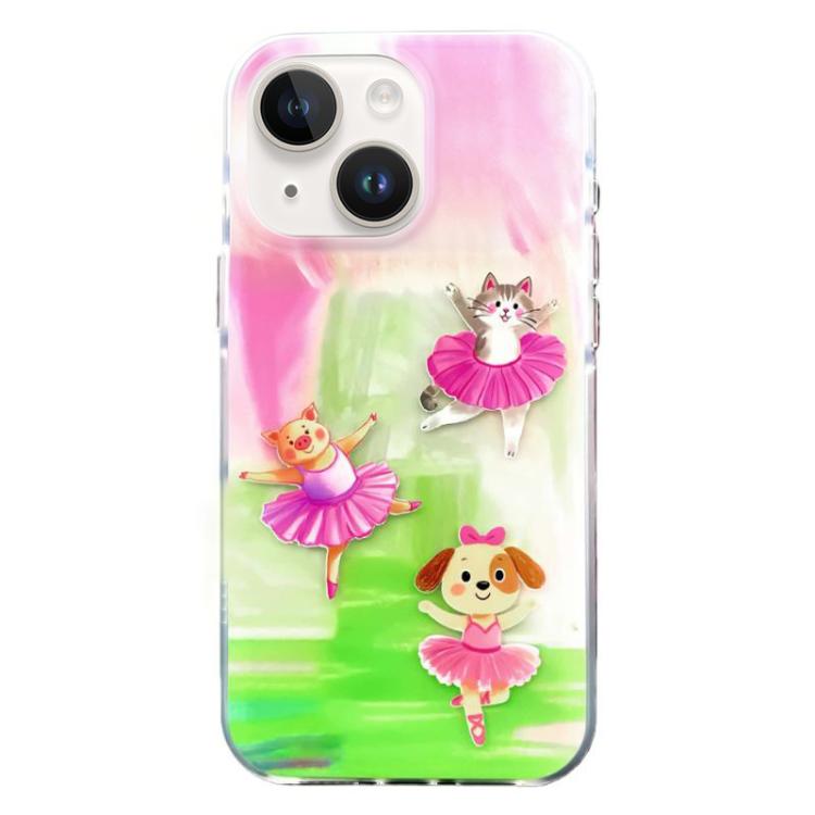 Rounded Edge IMD Pattern TPU Phone Case, For iPhone 14, For iPhone 14 Pro, For iPhone 14 Pro Max